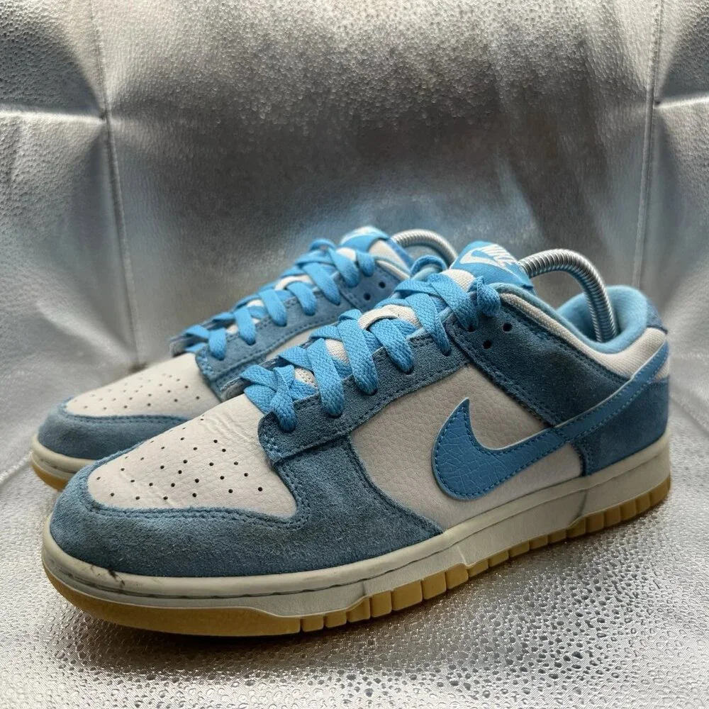 Size 8 Nike Dunk SE Low Baltic Blue White Mens Lace‎ Up Sneaker Shoes HQ1519-031